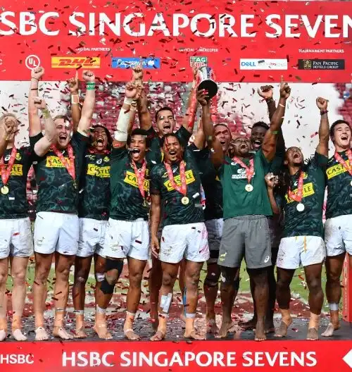 Sevens Series, impresa del Sud Africa a Singapore