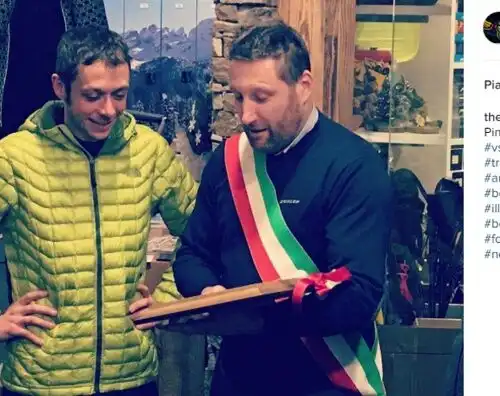 Valentino Rossi cittadino onorario di Pinzolo