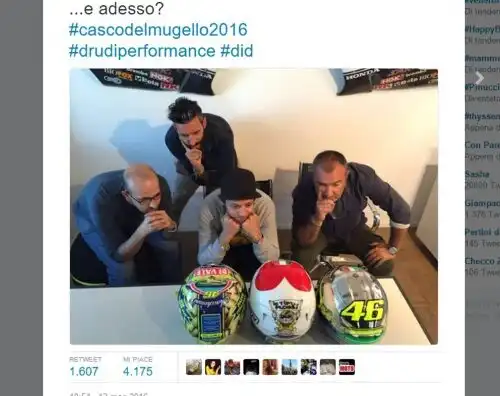 Casco Mugello, Valentino chiede aiuto ai fan