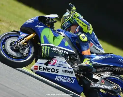 Valentino Rossi non stacca mai