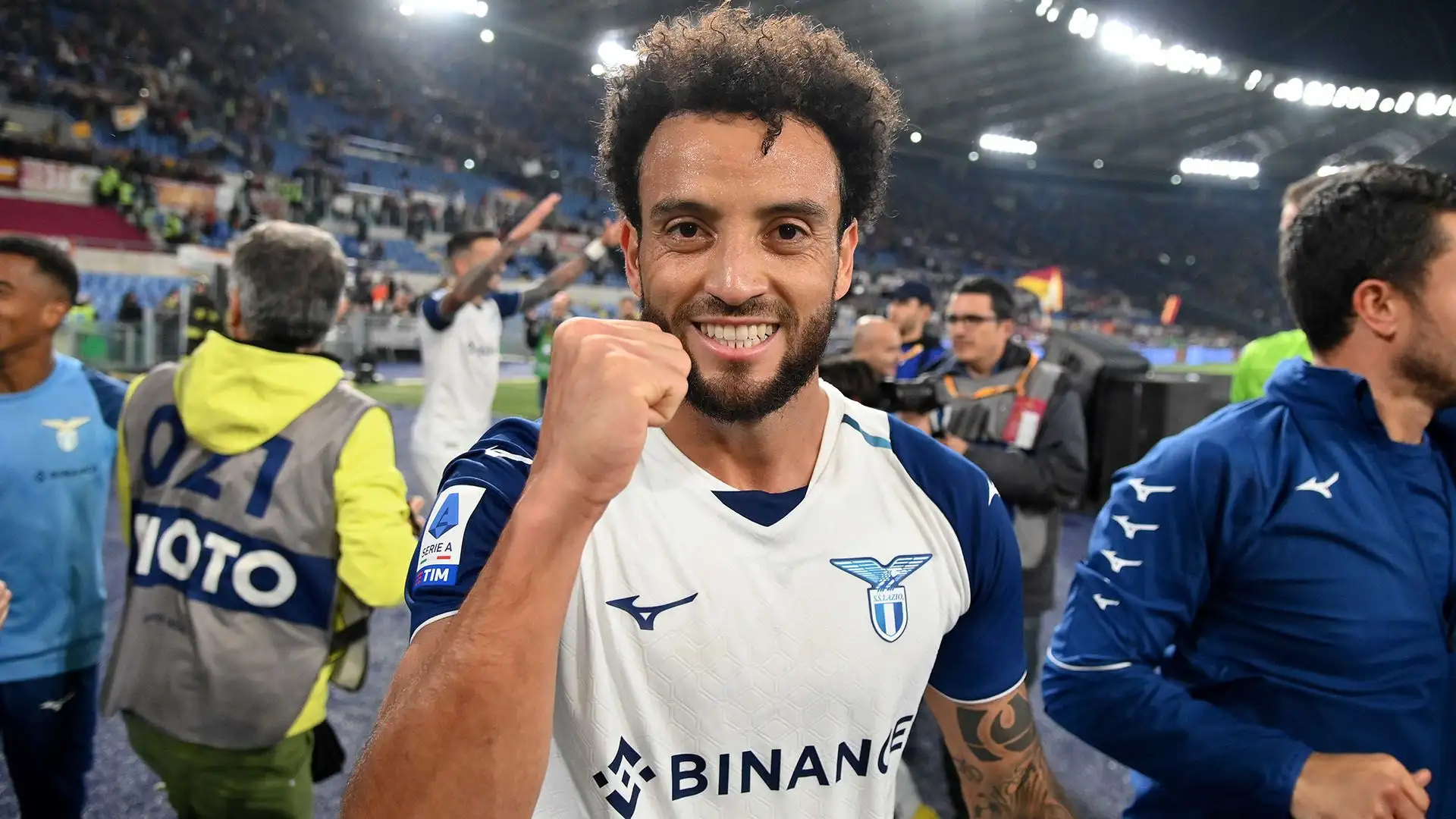 A destra Felipe Anderson della Lazio
