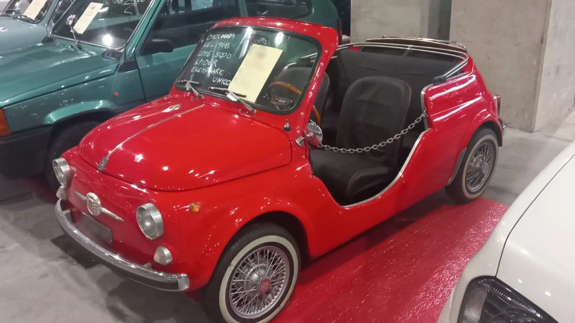 Fiat 500 Spider unico esemplare: le splendide immagini