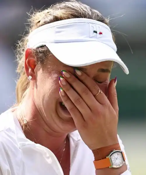 Donna Vekic in lacrime dopo la sconfitta: le commoventi foto