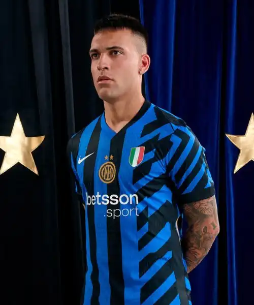 Inter, svelata la nuova maglia per la prossima stagione