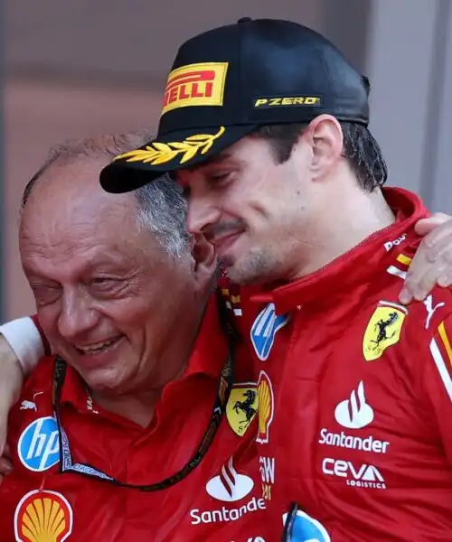 Ferrari, Charles Leclerc ora ringrazia Frederic Vasseur