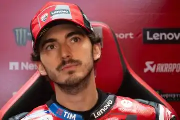 Ducati tradita dalle gomme: Pecco Bagnaia furibondo