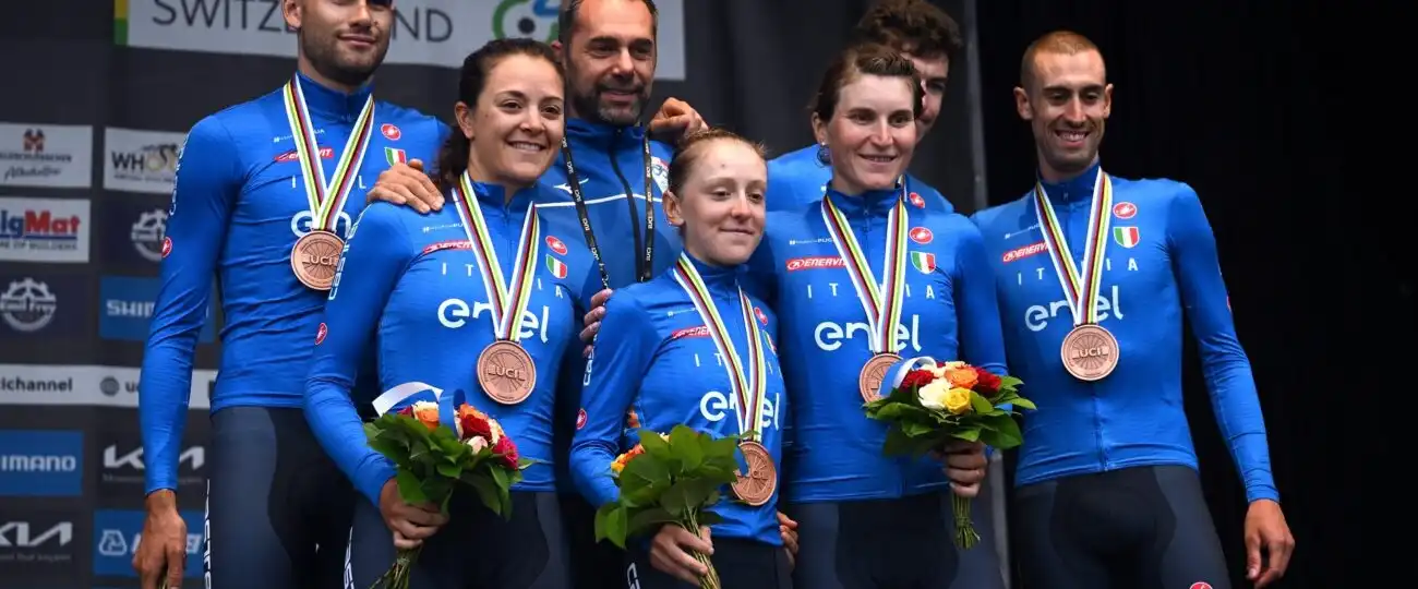 Mondiali di Zurigo, Italia bronzo nella cronostaffetta mista