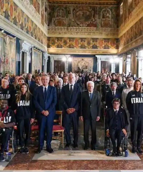 Sergio Mattarella, festa grande con tutti gli Azzurri