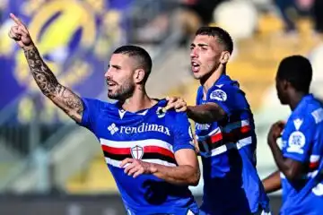 Serie B: cade il Pisa, Cesena a valanga, ok Samp