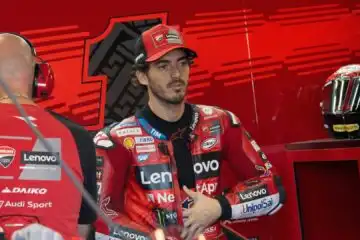 Pecco Bagnaia entusiasta della nuova gomma: “Valentino Rossi me ne aveva parlato”