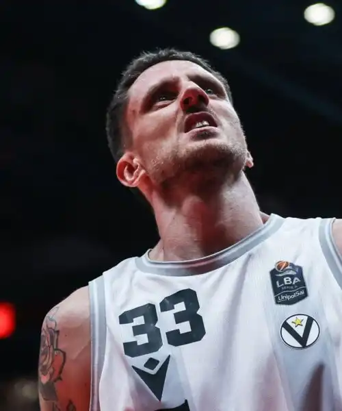 Il ko della Virtus Bologna non spaventa Achille Polonara