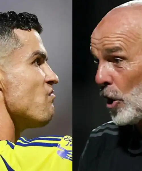 Stefano Pioli si fa consigliare da Ronaldo: le immagini particolari