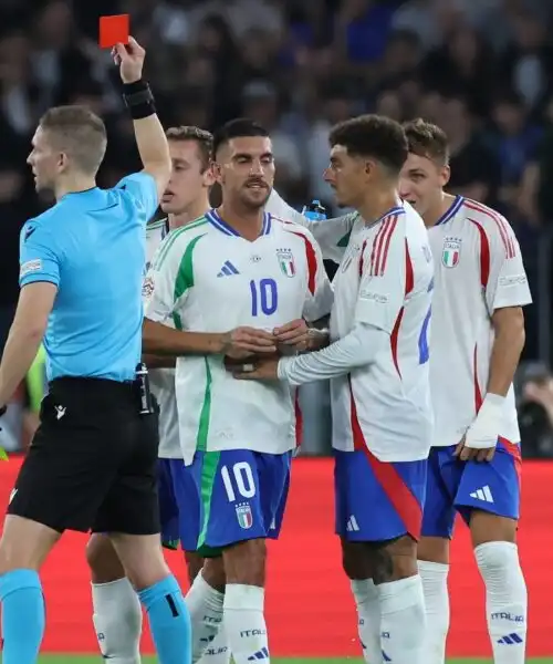 Nations League: Lorenzo Pellegrini espulso, Italia rimontata dal Belgio