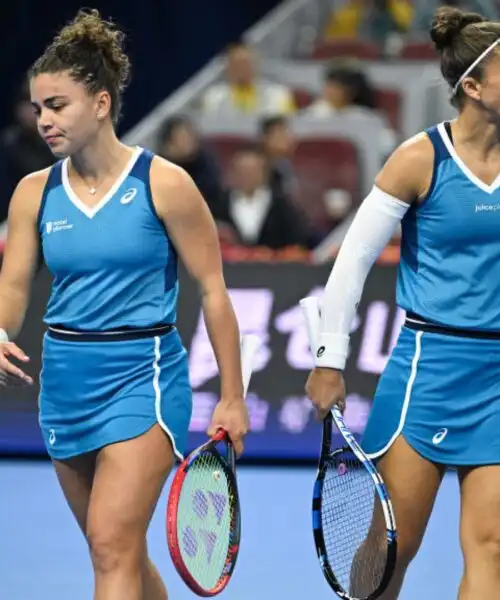 Jasmine Paolini non si ripete nel doppio con Sara Errani