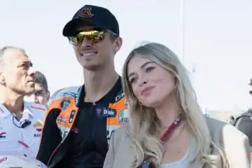 Luca Marini è diventato papà: è nata Angelina Luce