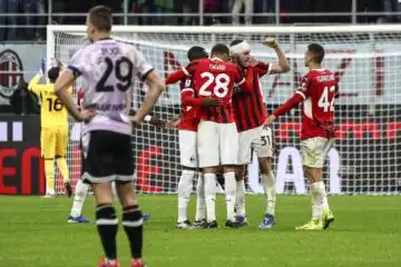 Milan in dieci per un’ora, due gol annullati all’Udinese: vincono i rossoneri