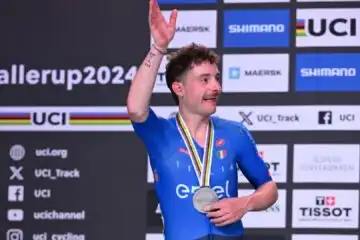 Mondiali su pista, Simone Consonni d’argento nell’Omnium