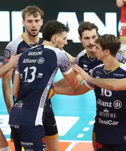 Superlega, vittoria con qualche patema per Milano con Grottazzolina