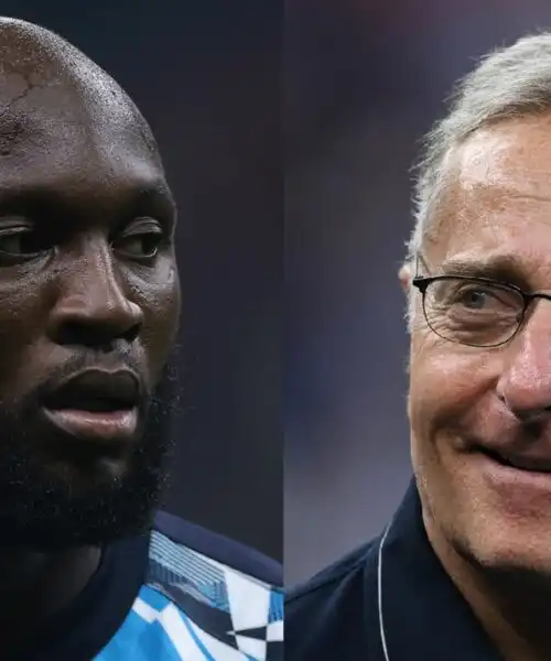 Inter-Napoli, bordata di Paolo Bonolis a Lukaku. Le foto