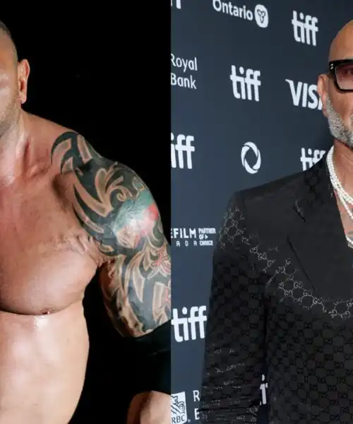 L’impressionante trasformazione fisica del wrestler Batista: le foto