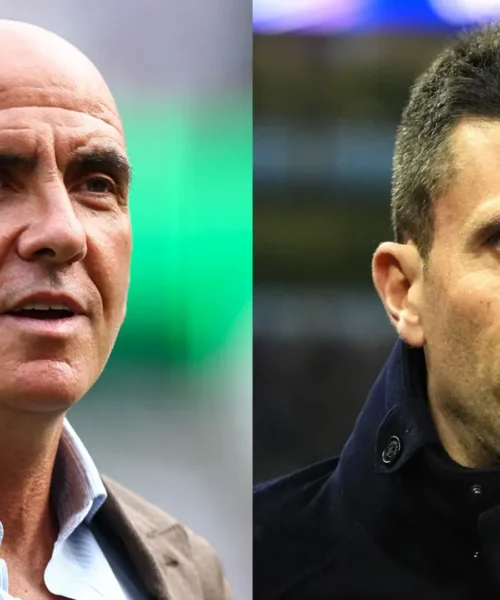 Paolo Di Canio senza pietà in TV con Thiago Motta: le foto