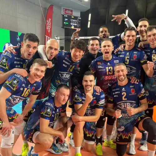 Perugia, vittoria in scioltezza e primato in Champions