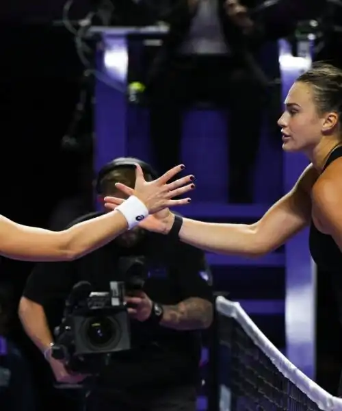 Aryna Sabalenka, bel messaggio a Jasmine Paolini