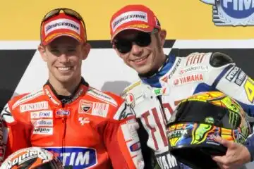 Casey Stoner ringrazia Valentino Rossi