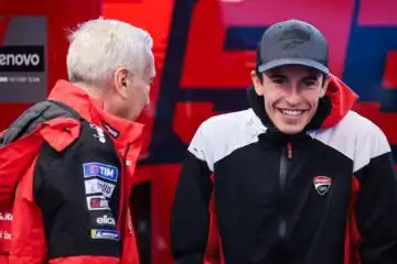 Marc Marquez, subito confronto con Pecco Bagnaia e Tardozzi: “Fiducia alta”