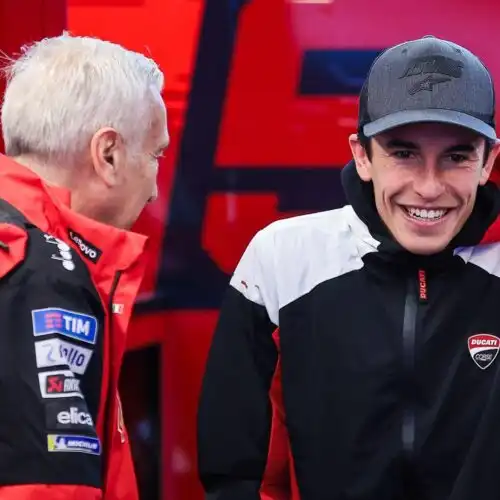 Marc Marquez, subito confronto con Pecco Bagnaia e Tardozzi: “Fiducia alta”