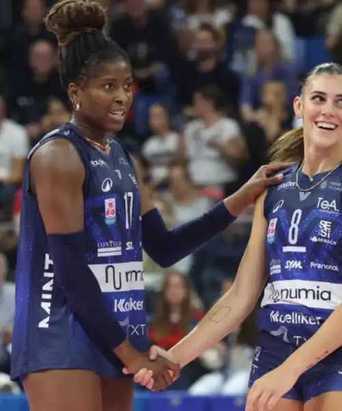 Volley donne: Vero Volley a valanga con il Calcit Kamnik, tutto facile anche per Conegliano