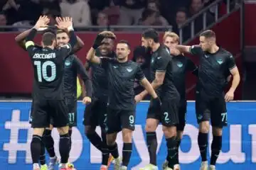 Europa League: la Lazio batte l’Ajax e torna in vetta