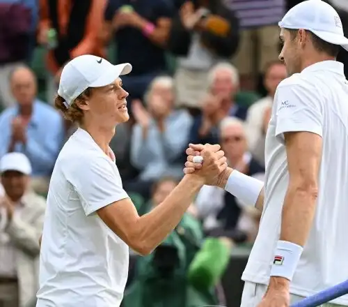 John Isner sorpreso da un traguardo raggiunto da Jannik Sinner