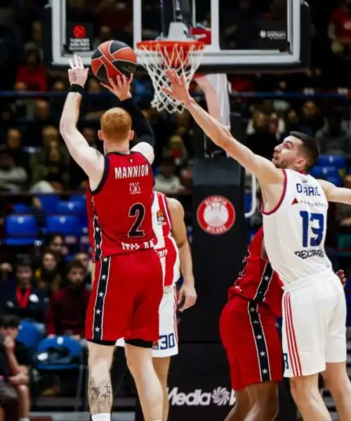 L’Olimpia travolge la Stella Rossa, Messina: “I ragazzi hanno fame”