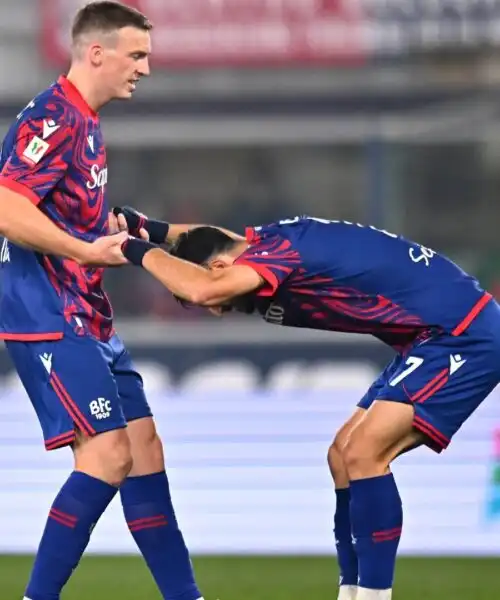 Coppa Italia: il Bologna cala il poker ma perde Orsolini