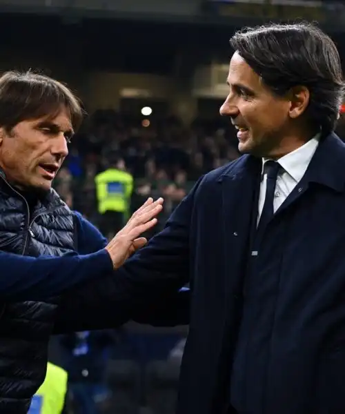 Simone Inzaghi, frecciata ad Antonio Conte in diretta tv