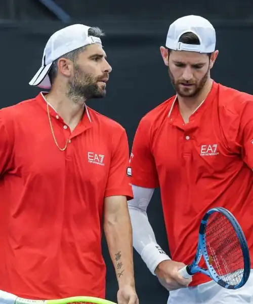 Il duo Bolelli-Vavassori avanti nel doppio, si ferma Passaro