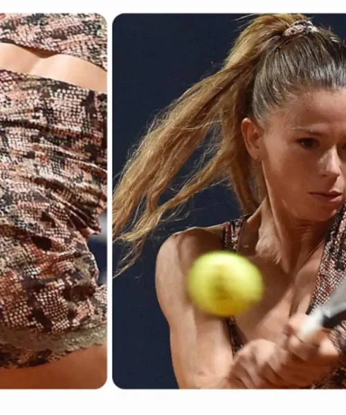 Camila Giorgi manca al tennis anche per le mise sorprendenti: le foto