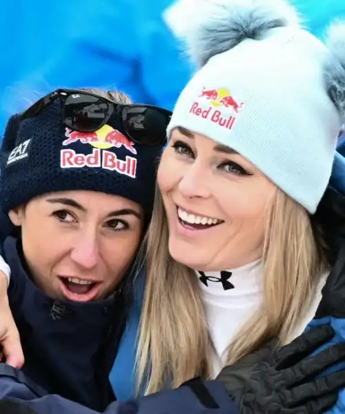 Sofia Goggia non se la prende troppo e fa gli applausi a Lindsey Vonn