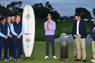 Farmers Insurance Open ad Harris English