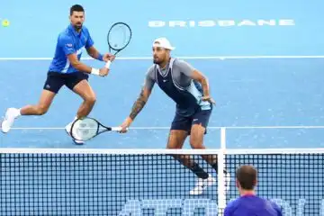 Nick Kyrgios e Novak Djokovic coppia non vincente: ciao Brisbane