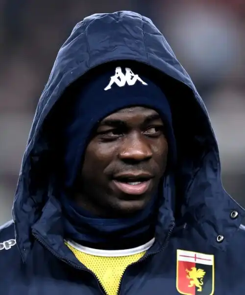 Genoa, altro infortunio: si ferma anche Mario Balotelli