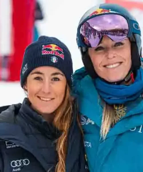 Sofia Goggia e Federica Brignone, allenamento speciale con Lindsey Vonn