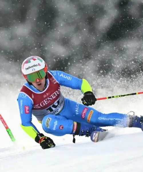 Luca De Aliprandini, niente medaglia in gigante