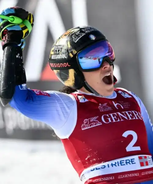 Federica Brignone più forte anche dell’influenza: suo il gigante di Sestriere