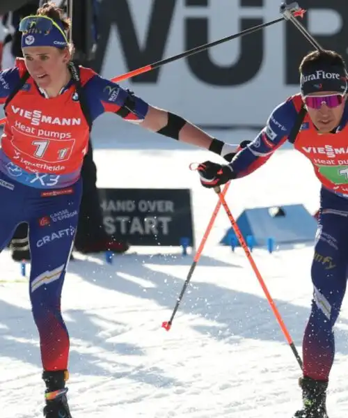 Mondiali Biathlon: Francia d’oro nella staffetta mista, Italia fuori dalla top 5