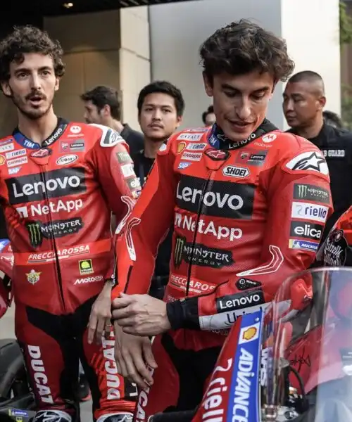 Ducati, box esplosivo? Marc Marquez schietto su Pecco Bagnaia