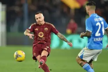 Napoli raggiunto nel recupero, all’Olimpico è pareggio con la Roma