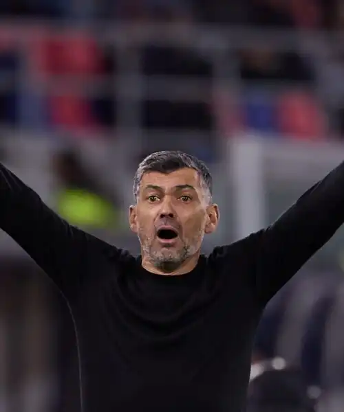 Milan, Sergio Conceicao furioso per il primo gol del Bologna