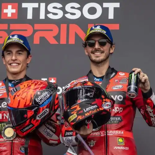 Ducati, Pecco Bagnaia riflette sul clamoroso cambio di moto per avvicinarsi a Marc Marquez